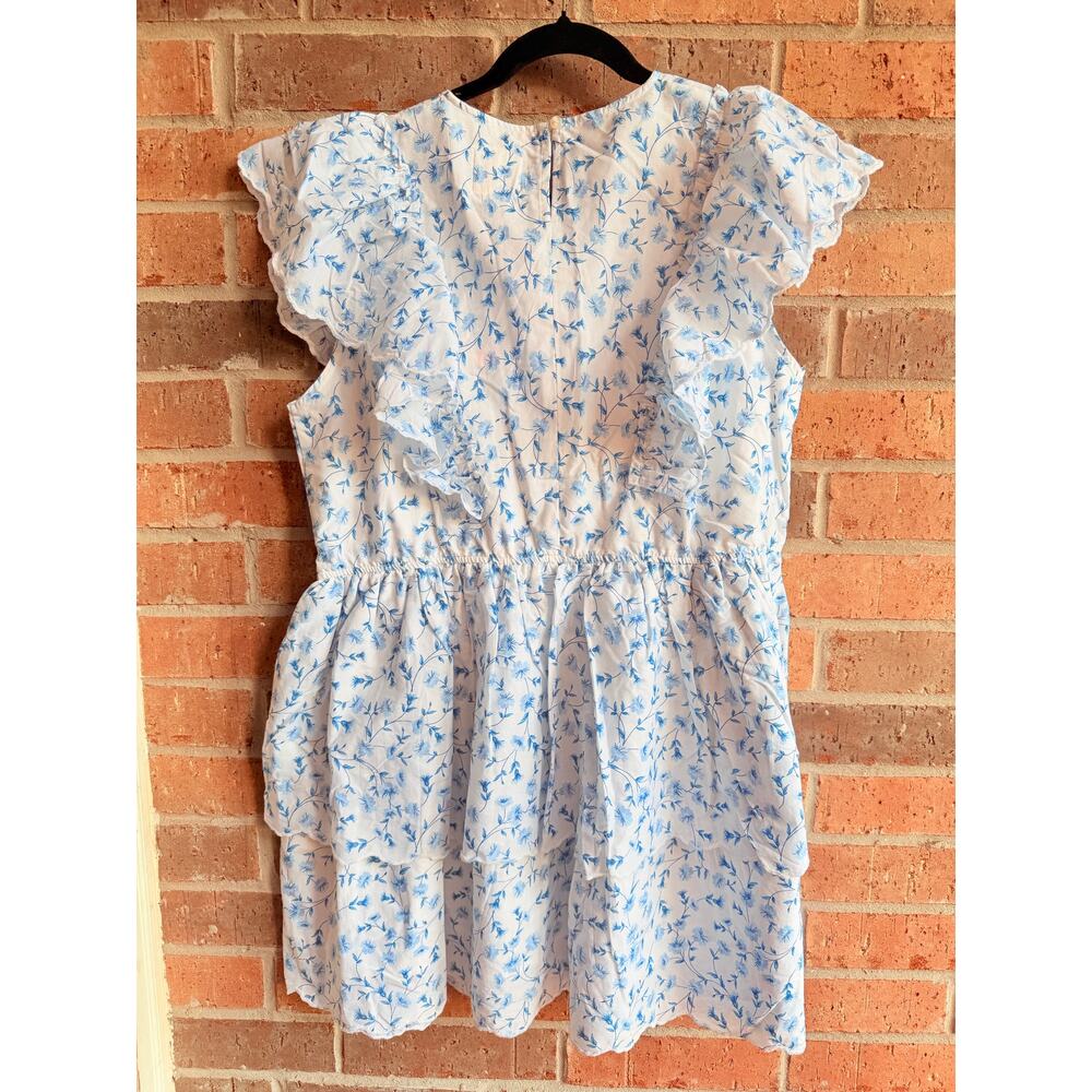 Simply Southern Blue Floral Babydoll Dress Size Large NWT - Picture 2 of 5